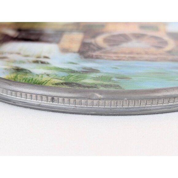 Vintage Slag Glass Windmill Sun Catcher Window Hanging Rustic Country Farmhouse - Picture 8 of 8